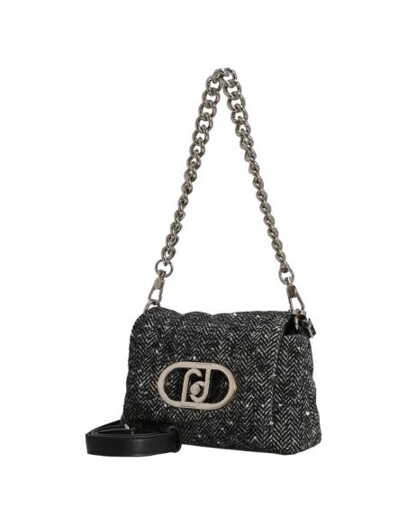 Borsa a Tracolla Liu Jo Trapuntata con Strass e Motivo a Zig-Zag  | Ma