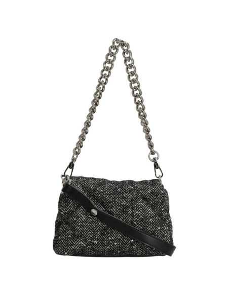 Borsa a Tracolla Liu Jo Trapuntata con Strass e Motivo a Zig-Zag  | Ma