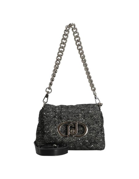 Borsa a Tracolla Liu Jo Trapuntata con Strass e Motivo a Zig-Zag  | Ma