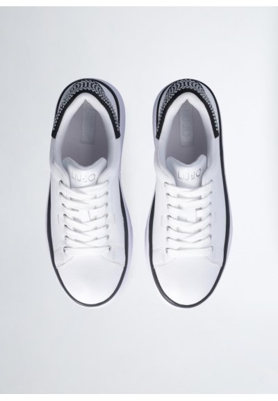 Sneakers Liu Jo in pelle con strass e suola platform  | Mariadesole.it