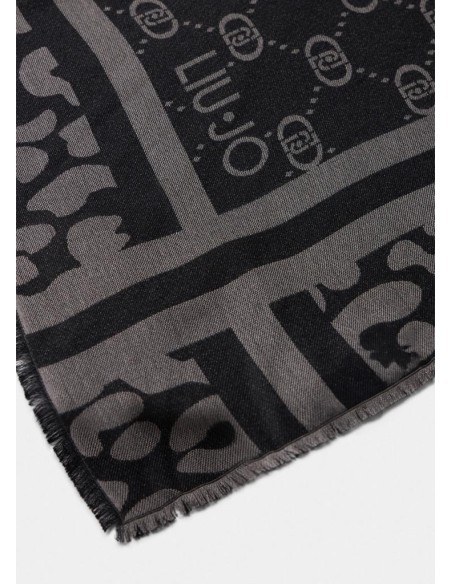 Stola Liu Jo Donna con Logo Monogram e Lurex  | Mariadesole.it