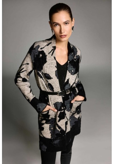 🧥 Cardigan lungo jacquard astratto Joseph Ribkoff Donna  | Mariadesol