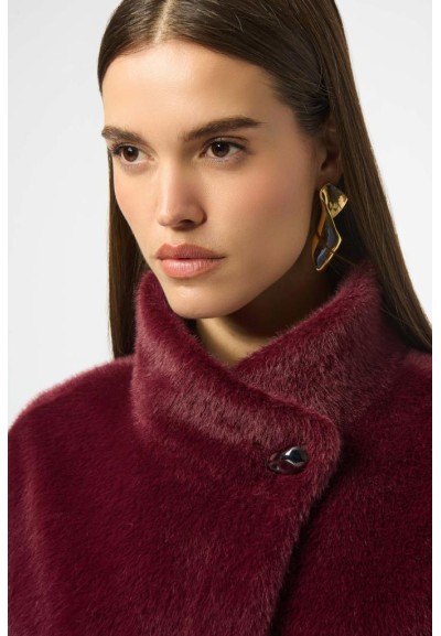 Giacca in pelliccia sintetica scamosciata Joseph Ribkoff con colletto 