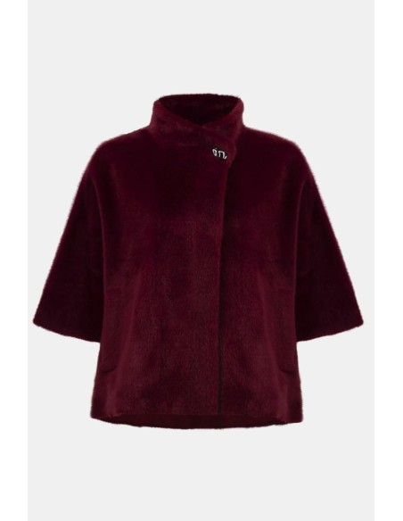 Giacca in pelliccia sintetica scamosciata Joseph Ribkoff con colletto 