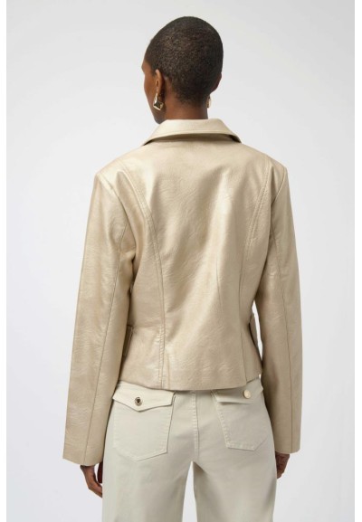 Giacca aderente Joseph Ribkoff in similpelle con colletto a tacche  | 