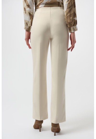 Pantaloni dritti Joseph Ribkoff in crêpe scuba con dettagli dorati  | 