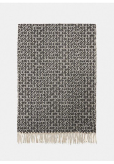 Liu Jo Stola Donna in Tessuto Jacquard con Logo Monogram e Frange  | M