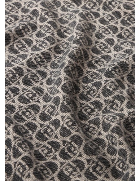 Liu Jo Stola Donna in Tessuto Jacquard con Logo Monogram e Frange  | M