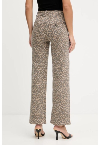 Guess Jeans Donna Wide Leg Vita Alta in Denim Multicolore  | Mariadeso