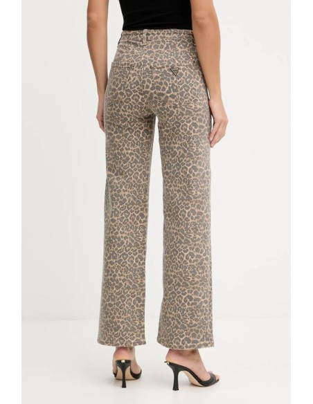 Guess Jeans Donna Wide Leg Vita Alta in Denim Multicolore  | Mariadeso