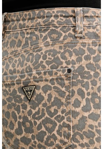 Guess Jeans Donna Wide Leg Vita Alta in Denim Multicolore  | Mariadeso