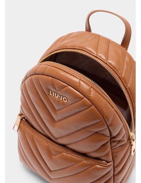 Liu Jo Zaino Donna Matelassé Marrone con Logo  | Mariadesole.it