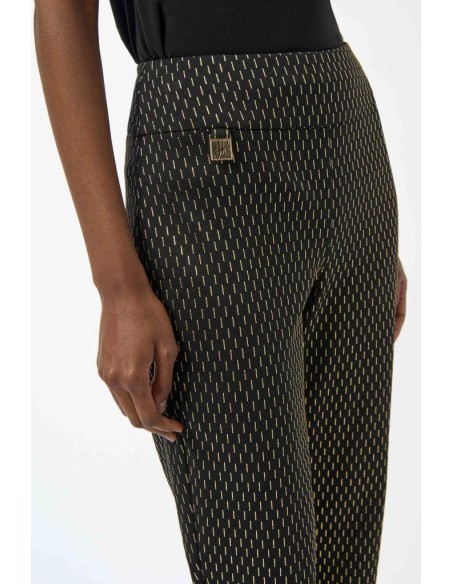 Joseph Ribkoff Pantaloni Donna Slim Fit in Maglia Pesante Laminata a P