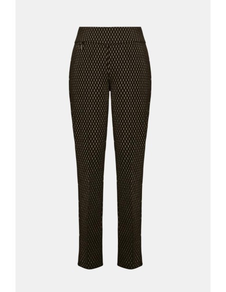 Joseph Ribkoff Pantaloni Donna Slim Fit in Maglia Pesante Laminata a P