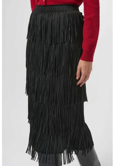 Joseph Ribkoff Donna Gonna a Tubino Plissettata con Frange a Strati  |