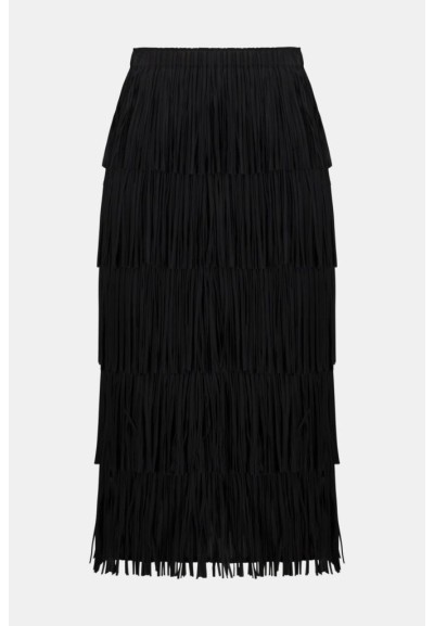 Joseph Ribkoff Donna Gonna a Tubino Plissettata con Frange a Strati  |