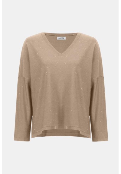 Joseph Ribkoff Donna Top Squadrato in Maglia con Paillettes  | Mariade