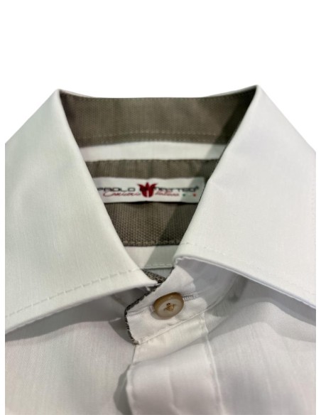 Camicia Uomo Paolo Di Matteo Made in Italy Slim Fit con Collo Italiano