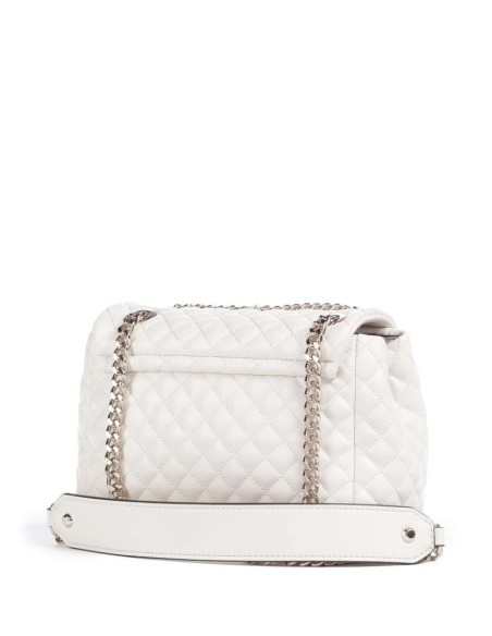 Borsa a Spalla Donna Guess Everlee in Pelle Sintetica con Pietre Ornam