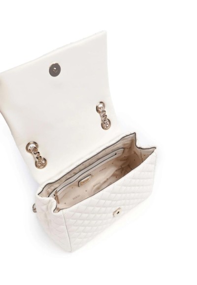 Borsa a Spalla Donna Guess Everlee in Pelle Sintetica con Pietre Ornam