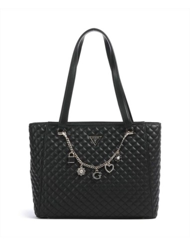 Borsa Shopper Donna Guess Everlee in Pelle Sintetica con Catena Decora