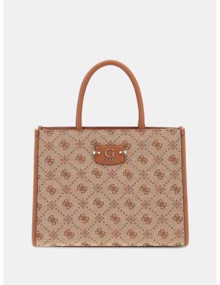 Borsa a Mano Donna Guess Neda 4G Logo Peony con Tracolla Regolabile  |