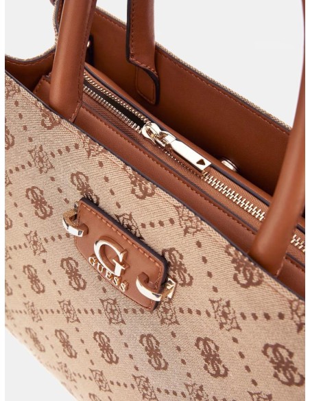 Borsa a Mano Donna Guess Neda 4G Logo Peony con Tracolla Regolabile  |