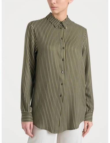 Camicia Donna Ragno a Righe in Winter EcoSeta Maniche Lunghe  | Mariad