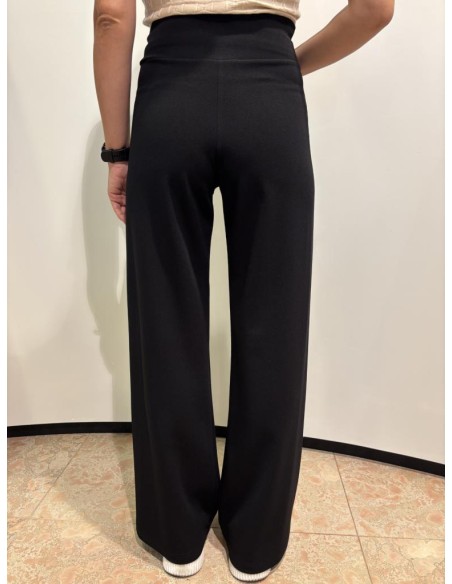 Pantalone donna Philly Firenze vita alta gamba a palazzo con elastico 
