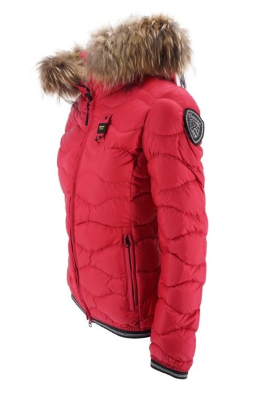 Piumino donna Blauer Aldie con bordo pelliccia removibile  | Mariadeso