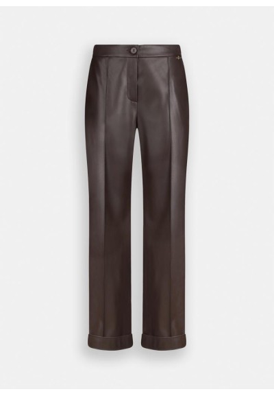 Liu Jo Pantaloni Donna in Tessuto Spalmato con Risvolto  | Mariadesole