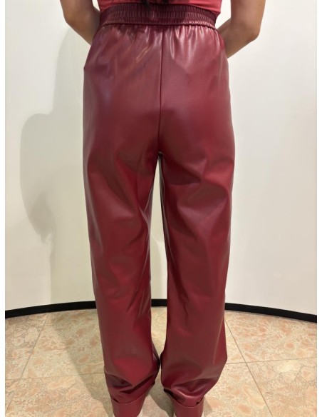 Liu Jo Pantaloni Donna in Tessuto Spalmato con Risvolto  | Mariadesole