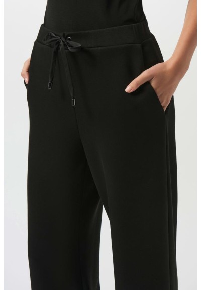 Joseph Ribkoff Pantaloni Donna Larghi in Jersey Scuba con Coulisse e L
