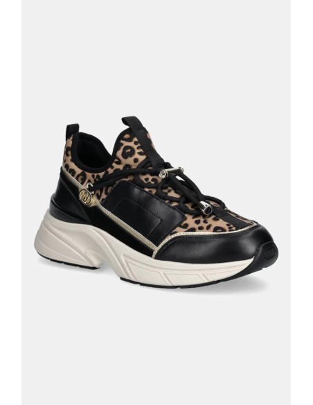 Liu Jo Sneakers Donna in Pelle, Camoscio e Tessuto con Plateau  | Mari