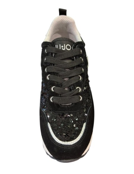 Liu Jo Sneakers Donna Maxi Wonder 01 con Glitter e Placca Logo Lateral