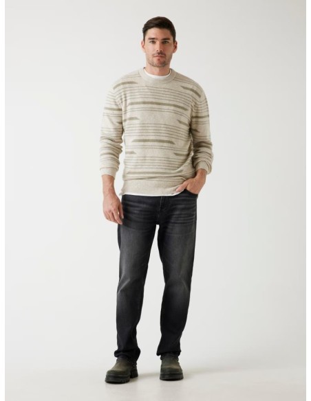 Guess Uomo Maglione in Misto Lana a Righe Regular Fit  | Mariadesole.i