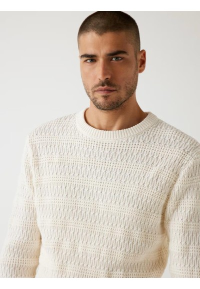 Guess Uomo Maglione Intrecciato in Cotone Organico  | Mariadesole.it