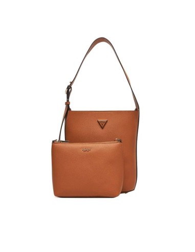 Guess Donna Borsa a Secchiello Meridian in Ecopelle con Pochette Inter