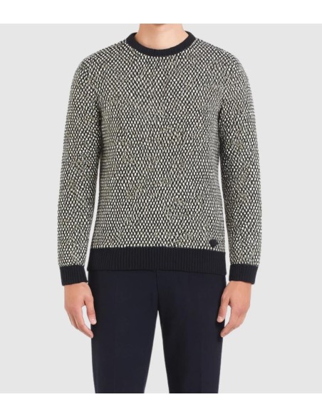 Guess Uomo Pullover tramato girocollo regular fit  | Mariadesole.it