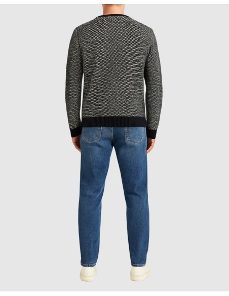 Guess Uomo Pullover tramato girocollo regular fit  | Mariadesole.it