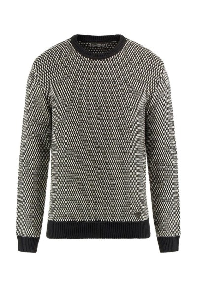 Guess Uomo Pullover tramato girocollo regular fit  | Mariadesole.it