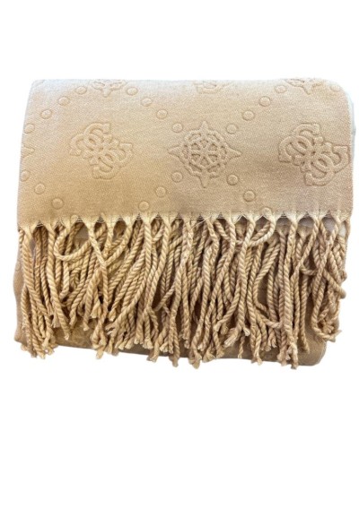 Sciarpa donna Guess 4G logo peony in misto viscosa 135x135 cm  | Maria