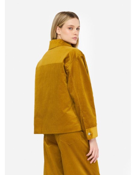 Giubbotto donna Liu Jo in velluto imbottito con ricamo gioiello  | Mar