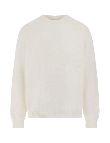 Maglione uomo Guess girocollo Regular Fit con trama geometrica  | Mari