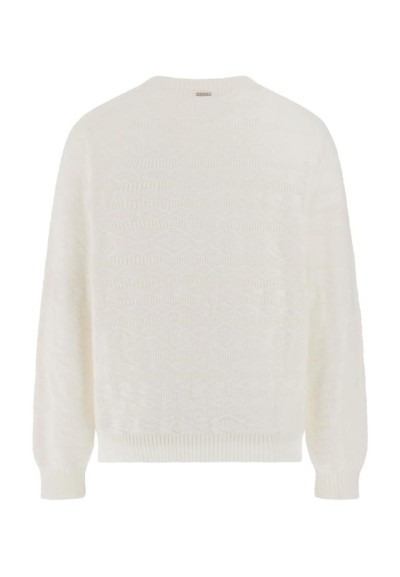 Maglione uomo Guess girocollo Regular Fit con trama geometrica  | Mari