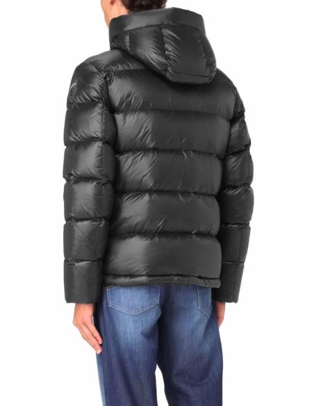 Blauer Uomo Piumino Trapuntato con Cappuccio in Nylon Lucido e Piuma 9