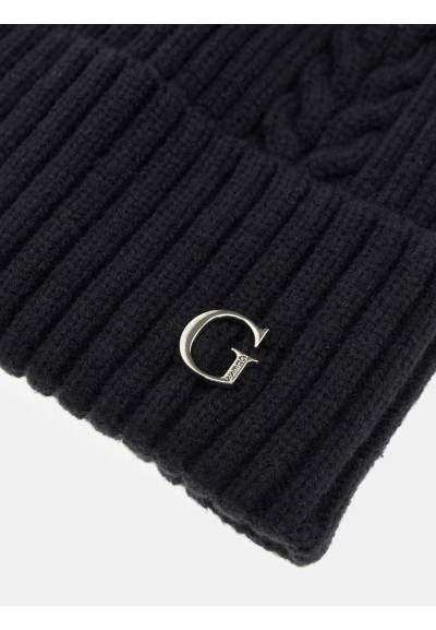 Guess Donna Cuffia in Maglia con Logo  | Mariadesole.it