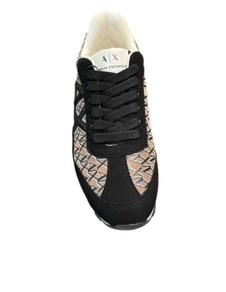 Armani Exchange Donna Sneakers Tessuto Tecnico e Dettagli in Poliureta