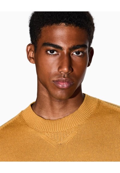 Armani Exchange Uomo Maglione girocollo in lana e cotone