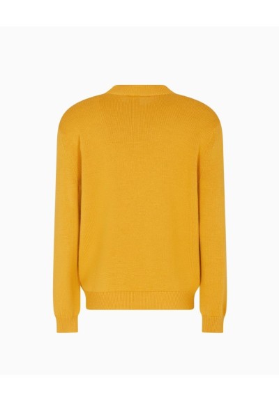 Armani Exchange Uomo Maglione girocollo in lana e cotone
